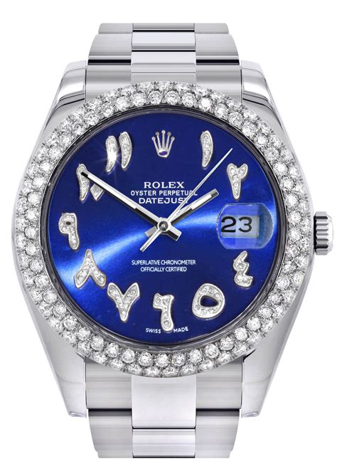 rolex steel datejust ii blue arabic numerals|rolex arabic dial price.